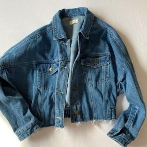 Cropped denim jacket